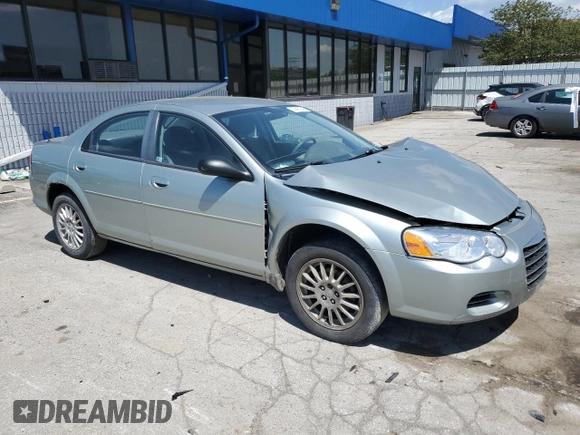2006 Chrysler Sebring with VIN 1C3EL46X46N284497, listed as a Copart auction lot 57461725 with Not provided miles and Salvage title. Bid and sale history available at DreamBid. Image 4.