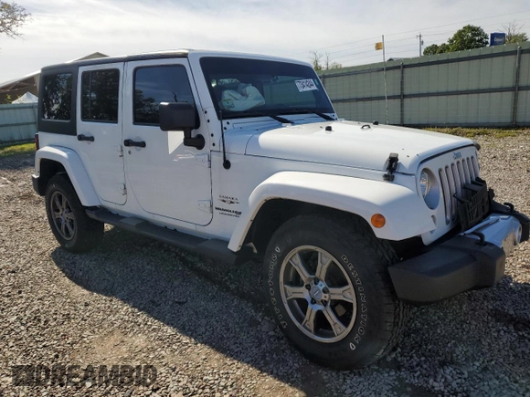 2018 Jeep Wrangler JK Unlimited Sahara with VIN 1C4HJWEG7JL910656, listed as a Copart auction lot 73414244 with 50,519 mi miles and Salvage Title. Bid and sale history available at carsss.com. Image 4.