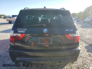 2007 BMW X3 3.0si with VIN WBXPC93407WF14596, listed as a Copart auction lot 86852514 with 193,684 mi miles and Salvage Title. Bid and sale history available at carsss.com. Image 6.