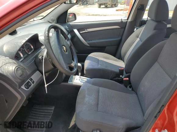 2011 Chevrolet Aveo 1LT with VIN KL1TD5DE7BB127640, listed as a Copart auction lot 59947945 with 110,238 mi miles and Salvage title. Bid and sale history available at DreamBid. Image 7.