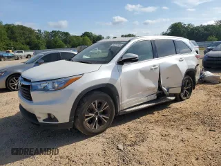 2016 Toyota Highlander XLE with VIN 5TDKKRFH7GS121443, listed as a Copart auction lot 54212305 with 107,521 mi miles and Salvage title. Bid and sale history available at DreamBid. Image 1.