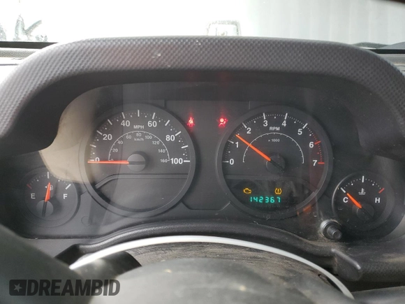 2008 Jeep Wrangler X with VIN 1J4FA241X8L629436, listed as a Copart auction lot 47578485 with 142,367 mi miles and Non Repairable. Bid and sale history available at DreamBid. Image 9.