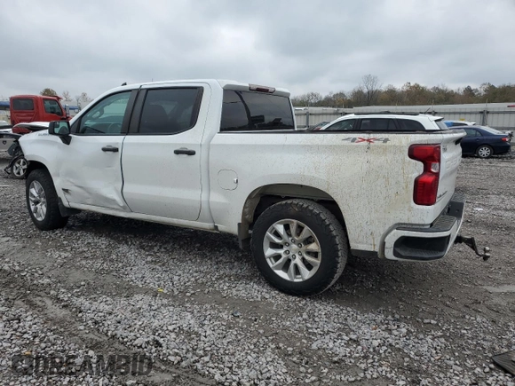 2022 Chevrolet Silverado 1500 Custom with VIN 1GCPDBEK5NZ569941, listed as a Copart auction lot 82292514 with 17,191 mi miles and Salvage Title. Bid and sale history available at carsss.com. Image 2.