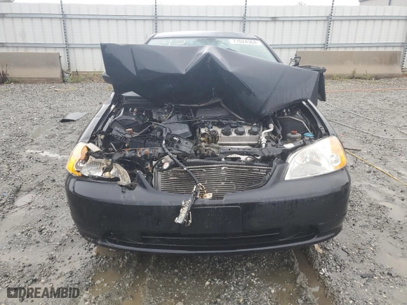 2002 Honda Civic LX with VIN 1HGEM21572L063504, listed as a Copart auction lot 71024364 with 0 mi miles and Salvage Title. Bid and sale history available at carsss.com. Image 5.