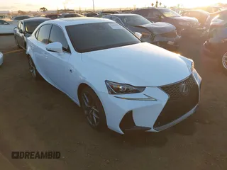 2017 Lexus IS with VIN JTHBA1D29H5053591, listed as a IAAI auction lot 41366158 with 93,799 mi miles. Bid and sale history available at carsss.com. Image 1.