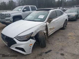 2022 Hyundai Sonata SEL Plus with VIN KMHL44J20NA224617, listed as a IAAI auction lot 41276535 with 50,563 mi miles. Bid and sale history available at carsss.com. Image 6.