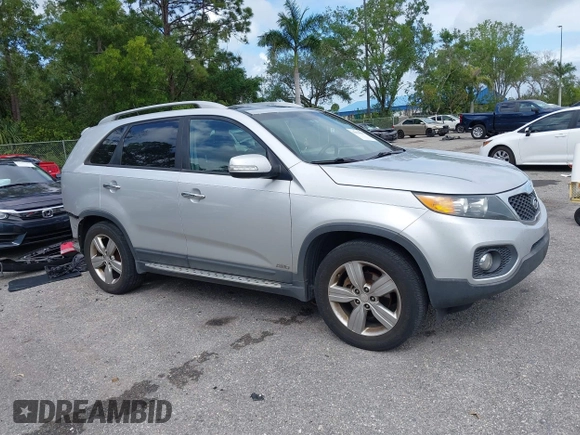 2012 Kia Sorento EX with VIN 5XYKUDA20CG206132, listed as a IAAI auction lot 42018015 with 138,158 mi miles. Bid and sale history available at carsss.com. Image 1.