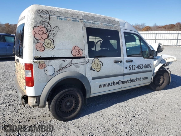 2013 Ford Transit Connect XL with VIN NM0LS6AN8DT175957, listed as a Copart auction lot 82592634 with 0 mi miles and Salvage Title. Bid and sale history available at carsss.com. Image 3.