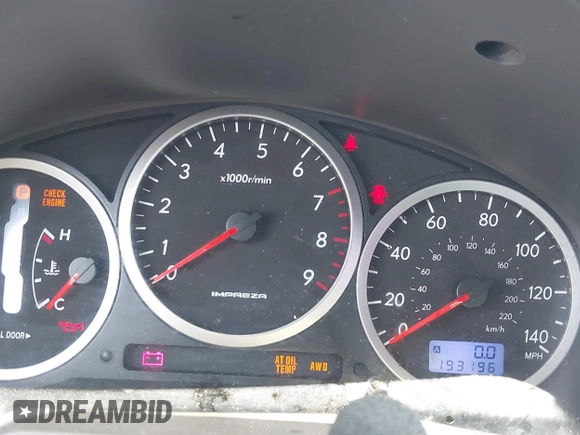 2005 Subaru Impreza WRX with VIN JF1GD29695H512134, listed as a IAAI auction lot 42508558 with 193,196 mi miles and . Bid and sale history available at DreamBid. Image 7.
