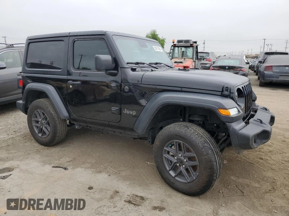 2024 Jeep Wrangler Sport S with VIN 1C4PJXAN1RW125436, listed as a Copart auction lot 59811895 with 17,962 mi miles and Salvage title. Bid and sale history available at DreamBid. Image 4.