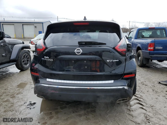 2020 Nissan Murano SV with VIN 5N1AZ2BS0LN170270, listed as a Copart auction lot 47086235 with 25,597 mi miles and Salvage Title. Bid and sale history available at carsss.com. Image 6.