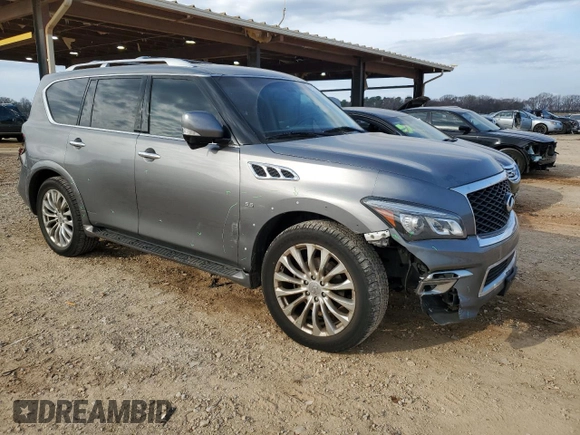 2016 Infiniti QX80 with VIN JN8AZ2NE4G9126706, listed as a Copart auction lot 48589555 with 151,940 mi miles and Salvage Title. Bid and sale history available at DreamBid. Image 4.