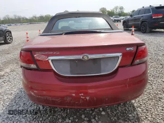 2005 Chrysler Sebring GTC with VIN 1C3EL75R85N660654, listed as a Copart auction lot 53736035 with 148,365 mi miles and Salvage Title. Bid and sale history available at DreamBid. Image 6.