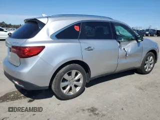2014 Acura MDX Advance with VIN 5FRYD4H87EB036932, listed as a Copart auction lot 48427385 with Not Provided miles and Salvage Title. Bid and sale history available at DreamBid. Image 3.