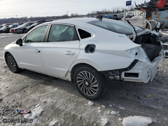 2021 Hyundai Sonata Hybrid SEL with VIN KMHL34JJ1MA021289, listed as a Copart auction lot 89273995 with 40,302 mi miles and Salvage Title. Bid and sale history available at carsss.com. Image 2.