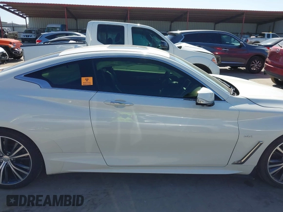 2018 Infiniti Q60 Sport with VIN JN1EV7EK5JM341188, listed as a IAAI auction lot 41990535 with 52,640 mi miles and . Bid and sale history available at DreamBid. Image 13.