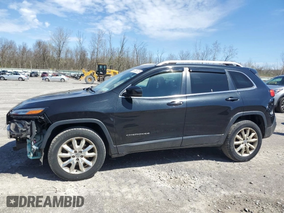 2015 Jeep Cherokee Limited with VIN 1C4PJMDS7FW778462, listed as a Copart auction lot 54368015 with 84,116 mi miles and Salvage Title. Bid and sale history available at carsss.com. Image 1.