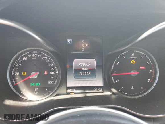 2018 Mercedes-Benz C 300 with VIN 55SWF4JB6JU250408, listed as a Copart auction lot 57645405 with 161,557 mi miles and Salvage title. Bid and sale history available at DreamBid. Image 9.