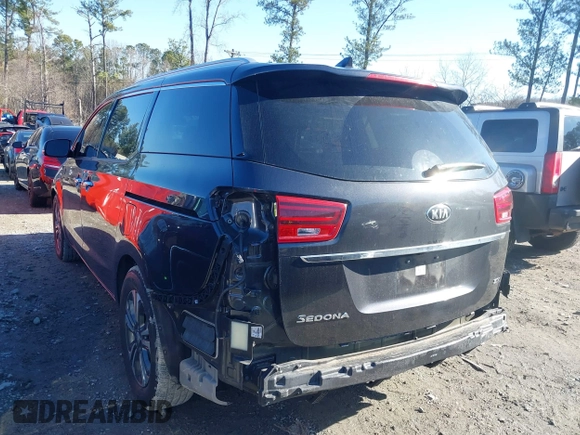 2020 Kia Sedona EX with VIN KNDMC5C19L6617750, listed as a IAAI auction lot 41772439 with 59,635 mi miles. Bid and sale history available at carsss.com. Image 3.