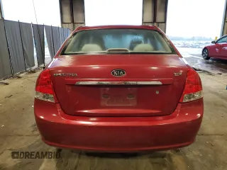 2009 Kia Spectra EX with VIN KNAFE222595647822, listed as a Copart auction lot 72515854 with 167,102 mi miles and Salvage Title. Bid and sale history available at carsss.com. Image 6.