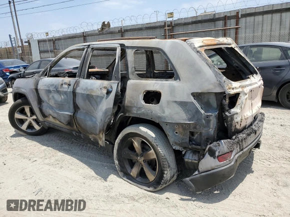 2014 Jeep Grand Cherokee Limited with VIN 1C4RJFBT1EC226438, listed as a Copart auction lot 61998865 with Not provided miles and Non repairable. Bid and sale history available at DreamBid. Image 2.