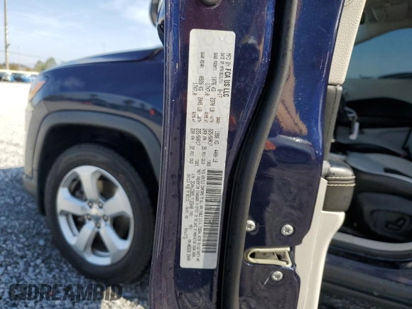 2018 Jeep Compass Latitude with VIN 3C4NJCBB5JT125048, listed as a Copart auction lot 54933965 with 82,266 mi miles and Salvage Title. Bid and sale history available at DreamBid. Image 13.