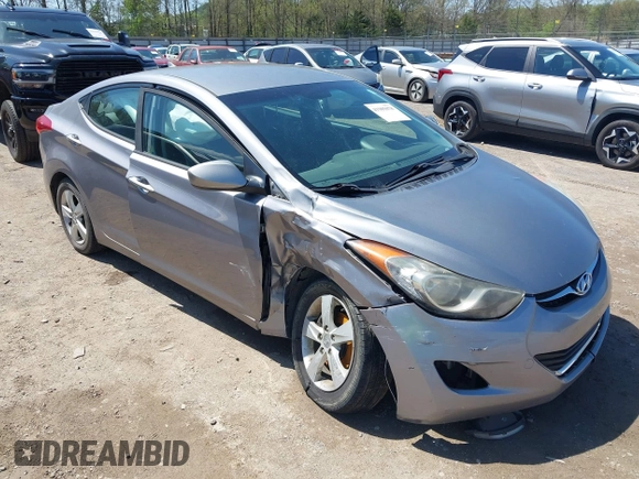2012 Hyundai Elantra Limited with VIN KMHDH4AE1CU409385, listed as a IAAI auction lot 41985078 with 108,561 mi miles. Bid and sale history available at carsss.com. Image 6.