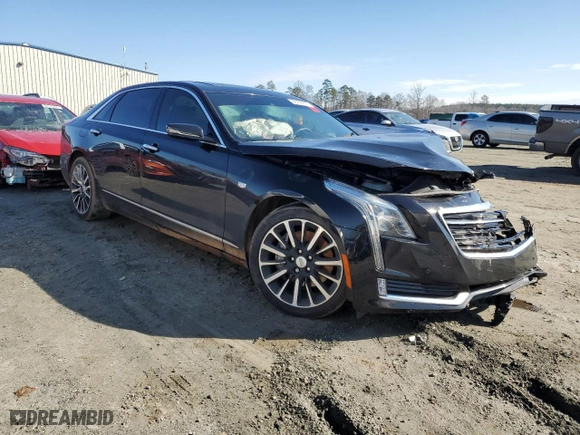 2016 Cadillac CT6 Premium Luxury AWD with VIN 1G6KG5R69GU149554, listed as a Copart auction lot 88436815 with 0 mi miles and Salvage Title. Bid and sale history available at carsss.com. Image 4.