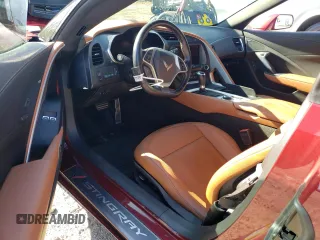 2019 Chevrolet Corvette 2LT with VIN 1G1YD3D73K5107252, listed as a Copart auction lot 77106114 with 19,093 mi miles and Salvage Title. Bid and sale history available at carsss.com. Image 8.