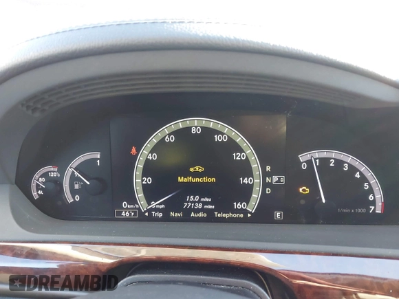 2012 Mercedes-Benz S 550 z VIN WDDNG7DB9CA461272, wystawiony jako IAAI lot #41376537 z przebiegiem 77 138 mil mil oraz . Historia ofert i sprzedaży dostępna na DreamBid. Obrazek 7.