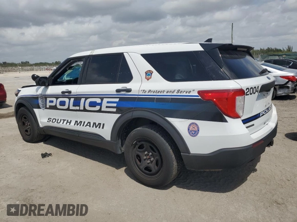 2020 Ford Police Interceptor Utility z VIN 1FM5K8AW7LGA55408, wystawiony jako Copart lot #51137325 z przebiegiem 47 670 mil mil oraz Nie do naprawy • Non repairable. Historia ofert i sprzedaży dostępna na DreamBid. Obrazek 2.