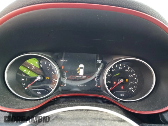 2019 Jeep Compass Trailhawk with VIN 3C4NJDDB5KT799866, listed as a Copart auction lot 46119045 with 92,027 mi miles and Salvage Title. Bid and sale history available at carsss.com. Image 9.