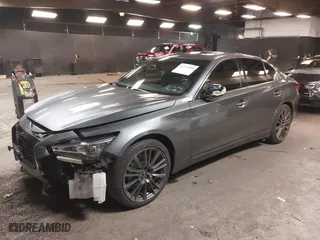 2018 Infiniti Q50 RED SPORT 400 with VIN JN1FV7AR9JM481784, listed as a IAAI auction lot 41774558 with 41,964 mi miles. Bid and sale history available at carsss.com. Image 17.