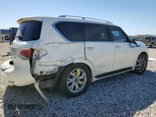 2012 Infiniti QX56 7-passenger with VIN JN8AZ2NE5C9017052, listed as a Copart auction lot 48788315 with 161,824 mi miles and Salvage Title. Bid and sale history available at carsss.com. Image 3.