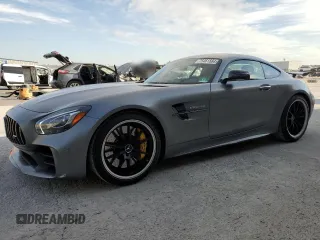 2018 Mercedes-Benz AMG GT R с VIN WDDYJ7KA6JA015215, выставлен на аукционе Copart как лот 75461884 с пробегом 8 581 миль миль и Списание • Salvage title. История ставок и продаж доступна на DreamBid. Изображение 1.