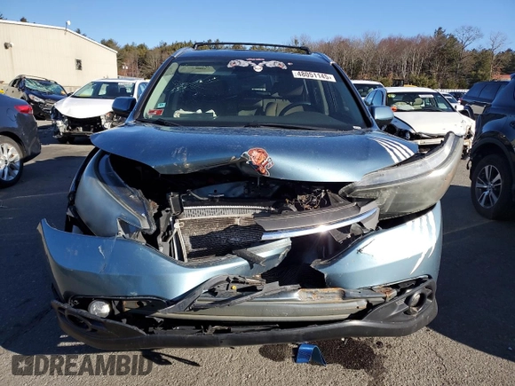 2013 Honda CR-V EX with VIN 5J6RM4H5XDL061650, listed as a Copart auction lot 48051145 with 254,757 mi miles and Salvage Title. Bid and sale history available at carsss.com. Image 5.