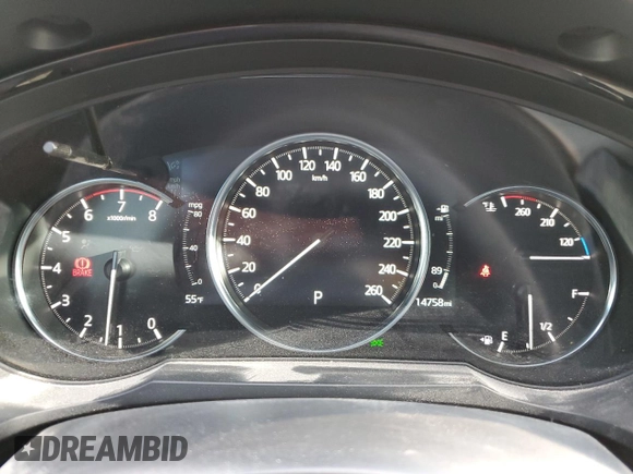2023 Mazda CX-9 Carbon Edition with VIN JM3TCBDY0P0650772, listed as a Copart auction lot 48994315 with 14,758 mi miles and Salvage title. Bid and sale history available at DreamBid. Image 9.