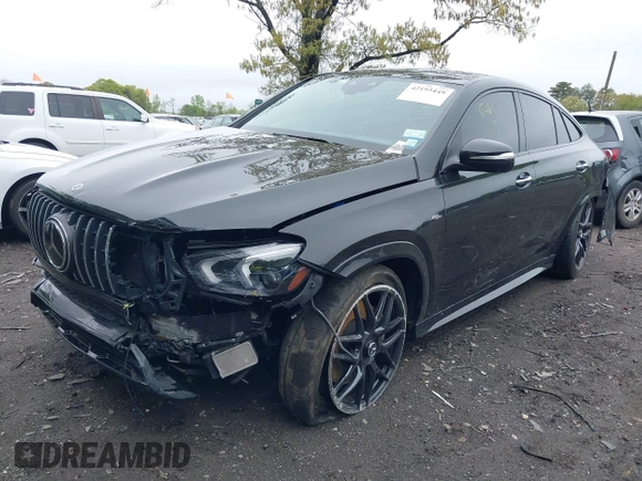 2021 Mercedes-Benz GLE 53 AMG with VIN 4JGFD6BB4MA375899, listed as a IAAI auction lot 42193449 with 27,154 mi miles and . Bid and sale history available at DreamBid. Image 18.