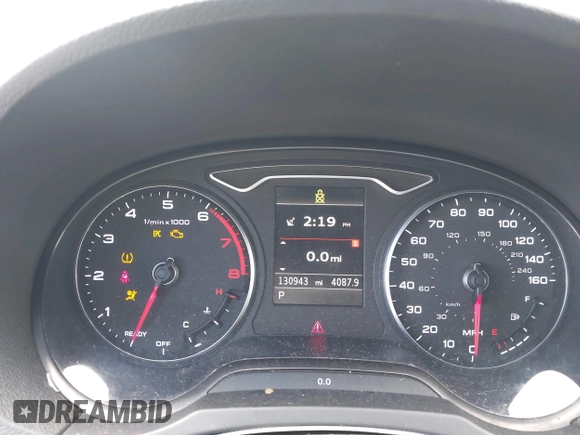 2016 Audi A3 Premium with VIN WAUB8GFF3G1048308, listed as a IAAI auction lot 41813390 with 130,943 mi miles and . Bid and sale history available at DreamBid. Image 7.