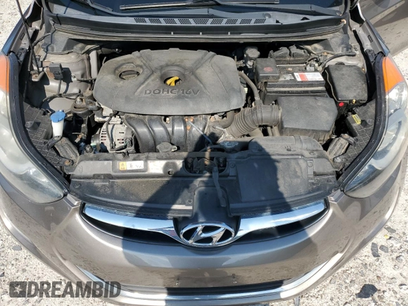 2013 Hyundai Elantra GLS with VIN 5NPDH4AE5DH394020, listed as a Copart auction lot 62685435 with 142,831 mi miles and Clean title. Bid and sale history available at DreamBid. Image 11.