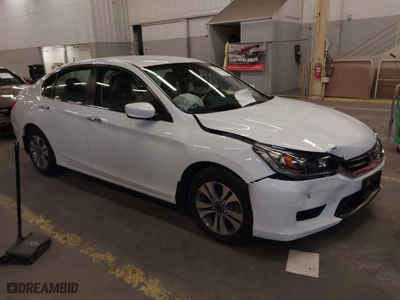 2014 Honda Accord Sedan LX with VIN 1HGCR2F34EA146484, listed as a IAAI auction lot 41573836 with 22,268 mi miles. Bid and sale history available at carsss.com. Image 1.