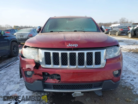 2013 Jeep Grand Cherokee Overland with VIN 1C4RJFCT3DC543862, listed as a IAAI auction lot 41370366 with 65,978 mi miles. Bid and sale history available at carsss.com. Image 6.