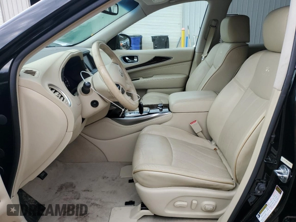 2013 Infiniti JX35 with VIN 5N1AL0MMXDC306745, listed as a Copart auction lot 74531614 with 132,460 mi miles and Salvage Title. Bid and sale history available at carsss.com. Image 7.