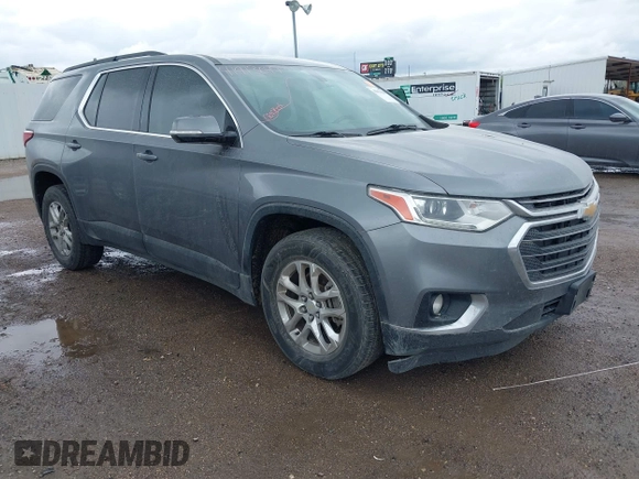 2019 Chevrolet Traverse LT Cloth with VIN 1GNERGKW9KJ221638, listed as a IAAI auction lot 41913049 with 151,632 mi miles. Bid and sale history available at carsss.com. Image 1.