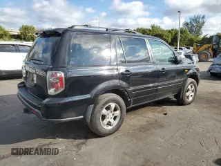 2007 Honda Pilot EX-L with VIN 5FNYF28767B041467, listed as a Copart auction lot 88322515 with 156,403 mi miles and Salvage Title. Bid and sale history available at carsss.com. Image 3.
