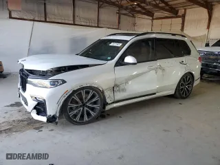 2021 BMW X7 M50i with VIN 5UXCX6C03M9F03953, listed as a Copart auction lot 49971585 with 0 mi miles and Non Repairable. Bid and sale history available at carsss.com. Image 1.