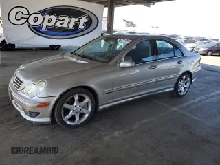2007 Mercedes-Benz C 230 Sport z VIN WDBRF52H57A924376, wystawiony jako Copart lot #63774895 z przebiegiem 89 989 mil mil oraz Szkoda całkowita • Salvage title. Historia ofert i sprzedaży dostępna na DreamBid. Obrazek 1.