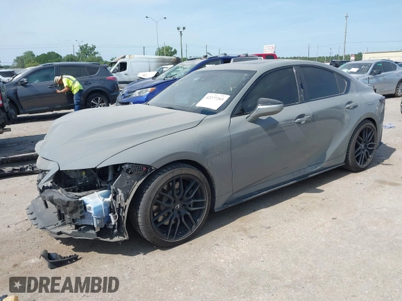 2022 Lexus IS 500 F Sport Performance Launch Edition with VIN JTHUP1D24N5001370, listed as a IAAI auction lot 42277265 with 42,120 mi miles and . Bid and sale history available at DreamBid. Image 17.