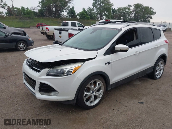 2013 Ford Escape Titanium z VIN 1FMCU9J96DUA59051, wystawiony jako IAAI lot #42628711 z przebiegiem Nie podano mil oraz . Historia ofert i sprzedaży dostępna na DreamBid. Obrazek 2.