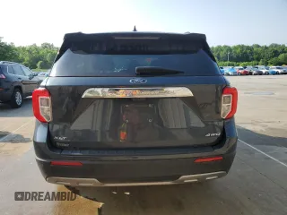 2022 Ford Explorer XLT with VIN 1FMSK8DH8NGA24204, listed as a Copart auction lot 60162555 with 34,923 mi miles and Salvage title. Bid and sale history available at DreamBid. Image 6.
